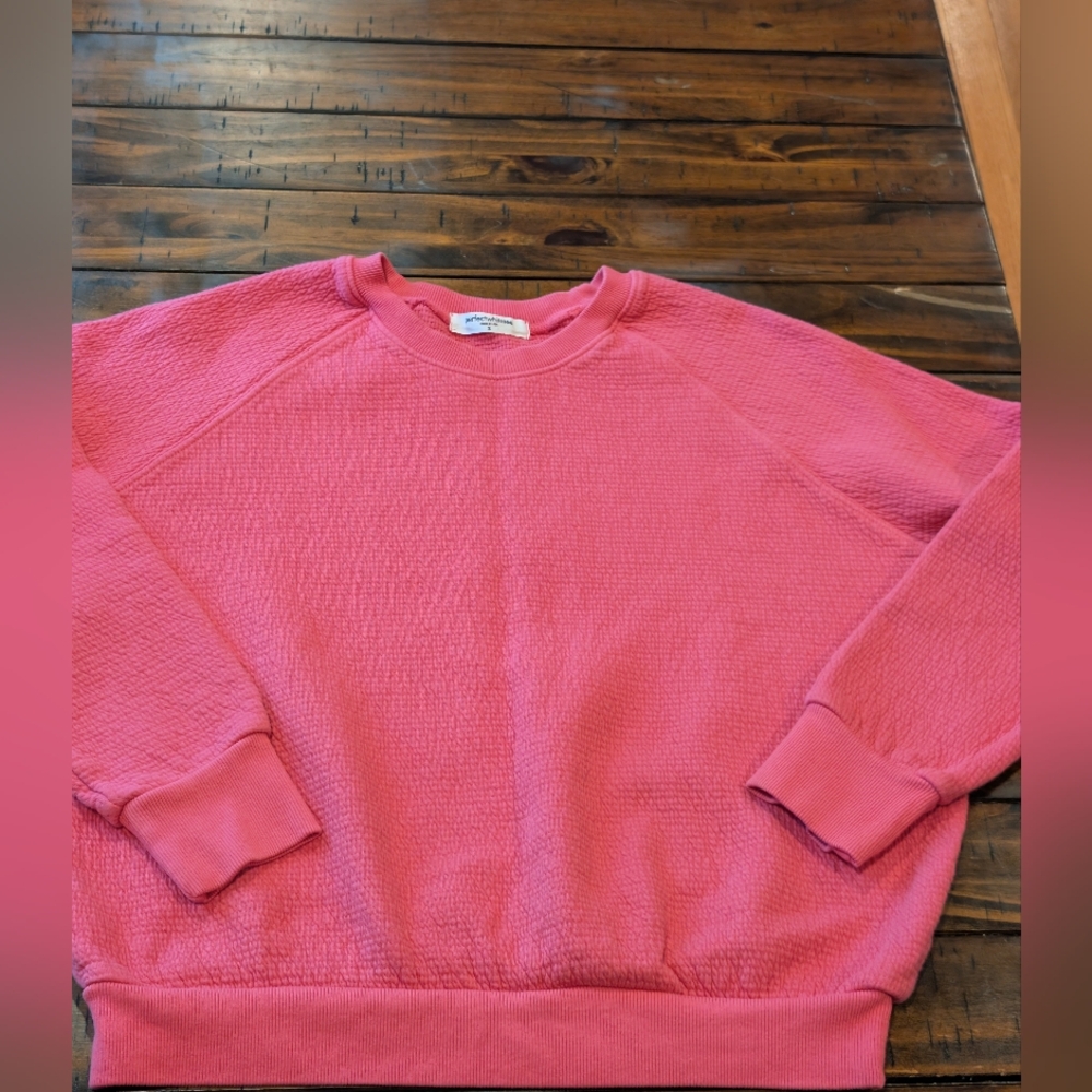 Perfectwhitetee Allman Military Thermal Quilted Crew Sweatshirt - Picture 3 of 8